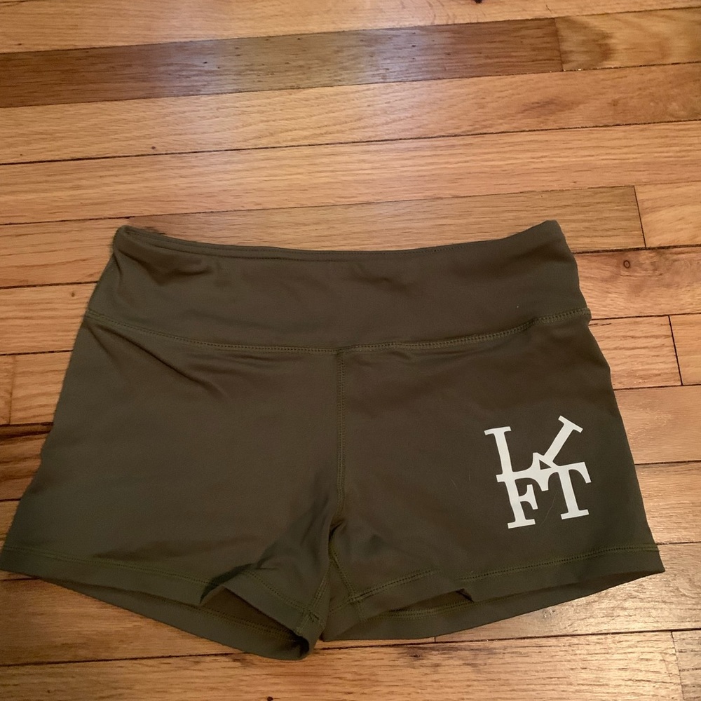 Lifting culture apparel short- worn once